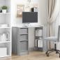 Preview: Schreibtisch Sonoma-Grau 100 x 40 x 75 cm Holzwerkstoff