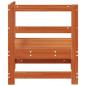 Preview: Gartenecksofa Massives Kiefernholz Wachsbraun 62 x 62 x 70,5 cm