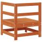 Preview: Gartenecksofa Massives Kiefernholz Wachsbraun 62 x 62 x 70,5 cm