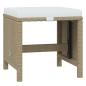 Preview: 17-tlg. Garten-Essgruppe mit Kissen Poly Rattan Beige