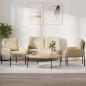 Preview: ARDEBO.de - Sofagarnituren 3 stk. Creme Sperrholz