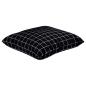 Preview: Streupillows 4 stk. Polyesterstoff Schwarz kariert 50 x 50 cm