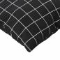 Preview: Streupillows 4 pcs Schwarz kariert 60 x 60 cm Polyesterstoff