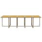 Preview: 15-tlg. Garten-Essgruppe mit Kissen Poly Rattan Beige