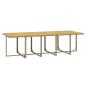 Preview: 15-tlg. Garten-Essgruppe mit Kissen Poly Rattan Beige