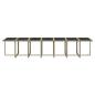 Preview: 19-tlg. Garten-Essgruppe mit Kissen Poly Rattan Beige