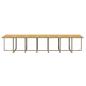 Preview: 19-tlg. Garten-Essgruppe mit Kissen Poly Rattan Beige