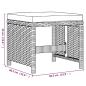 Preview: 19-tlg. Garten-Essgruppe mit Kissen Poly Rattan Beige