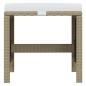 Preview: 19-tlg. Garten-Essgruppe mit Kissen Poly Rattan Beige