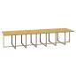 Preview: 19-tlg. Garten-Essgruppe mit Kissen Poly Rattan Beige