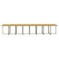 Preview: 21-tlg. Garten-Essgruppe mit Kissen Poly Rattan Beige