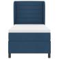 Preview: Boxspringbett mit Matratze mit Kopfteil Blau 90 x 190 cm Stoff