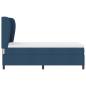 Preview: Boxspringbett mit Matratze mit Kopfteil Blau 90 x 190 cm Stoff