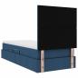 Preview: Aufbewahrungsbett mit Matratze Blau 90 x 190 cm Stoff