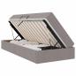 Preview: Aufbewahrungsbett mit Matratze Taupe 90 x 190 cm Polyester