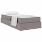 Preview: Aufbewahrungsbett mit Matratze Taupe 90 x 190 cm Polyester