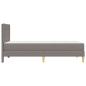 Preview: Bettrahmen Taupe 90 x 190 cm Polyester