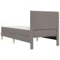 Preview: Bettrahmen Taupe 90 x 190 cm Polyester