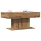 Preview: ARDEBO.de - Couchtisch Artisan-Eiche 96x50x45 cm Holzwerkstoff