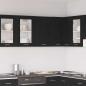 Preview: ARDEBO.de - Hängeschrank Schwarz Eichen-Optik 40x31x60 cm Holzwerkstoff