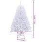 Preview: Künstlicher Weihnachtsbaum Weiß 150 cm PVC und Metall