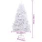 Preview: Künstlicher Weihnachtsbaum Weiß 270 cm PVC und Metall