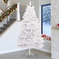 Preview: Künstlicher Weihnachtsbaum Weiß 270 cm PVC und Metall