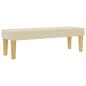 Preview: Boxspringbett mit Kopfteil Creme 190 x 120 cm Stoff