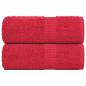 Preview: ARDEBO.de - Waschtücher FROGN 2 Stk. Rot 30x30 cm 360 g/m²
