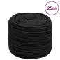 Preview: ARDEBO.de - Bootsseil Schwarz 6 mm 25 m Polypropylen