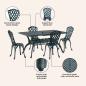 Preview: Garten Essgruppe 5 pcs Grün Aluminium