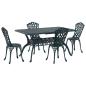 Preview: Garten Essgruppe 5 pcs Grün Aluminium