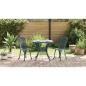 Preview: Gartentisch Set 3 pcs Grün Gussaluminium