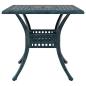 Preview: Gartentisch Set 3 pcs Grün Gussaluminium