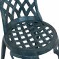 Preview: Gartentisch Set 3 pcs Grün Gussaluminium