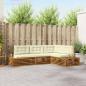 Preview: ARDEBO.de - 5 stk. Outdoor-Sofagarnitur Massives Akazienholz und Polyester