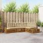 Preview: ARDEBO.de - Outdoor-Sofagarnitur mit Kissen 4 Stück Natur und Beige
