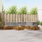 Preview: ARDEBO.de - 8 stk. Outdoor-Sofagarnitur Massives Akazienholz und Polyester