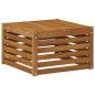 Preview: Outdoor-Sofagarnitur mit Kissen Natur und Creme 59 x 59 x 37 cm