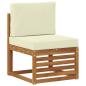 Preview: 5 stk. Outdoor-Sofagarnitur Massives Akazienholz und Polyester