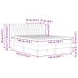 Preview: Bettgestell mit Matratze mit Matratze Rosa 140 x 190 cm Samt