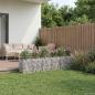 Preview: ARDEBO.de - Gabionen-Hochbeet 2 stk. 300 x 50 x 60 cm Verzinkter Stahl