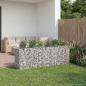 Preview: ARDEBO.de - Gabionen-Hochbeet 2 stk. 250 x 50 x 80 cm Verzinkter Stahl