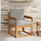 Preview: ARDEBO.de - Outdoor-Sofa Massives Akazienholz und Polyester