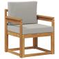 Preview: Outdoor-Sofa Massives Akazienholz und Polyester