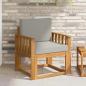 Preview: ARDEBO.de - Outdoor-Sofa Massives Akazienholz und Polyester