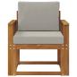 Preview: Outdoor-Sofa Massives Akazienholz und Polyester