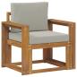 Preview: Outdoor-Sofa Massives Akazienholz und Polyester