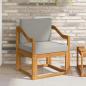 Preview: ARDEBO.de - Outdoor-Sofa Massives Akazienholz und Polyester