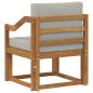 Preview: Outdoor-Sofa Massives Akazienholz und Polyester